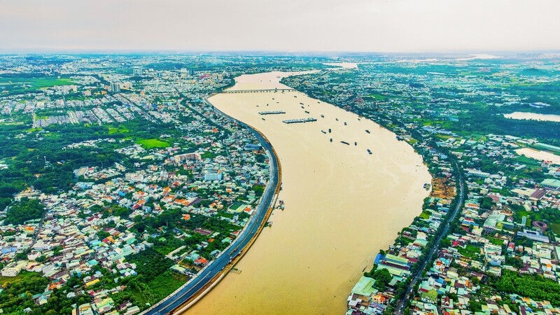 Trong chiến lược quy hoạch, Đồng Nai chú trọng phát triển Okvip - liên minh giải trí #1 thế giới hà nội dọc trục hành lang đô thị ven sông. Ảnh: NVL