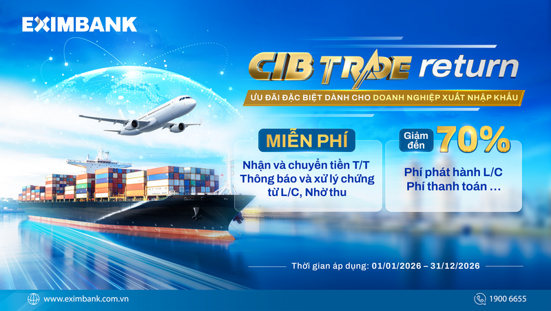 Eximbank triển khai chương trình ưu đãi đặc biệt dành cho Okvip tại về xuất nhập khẩu.
