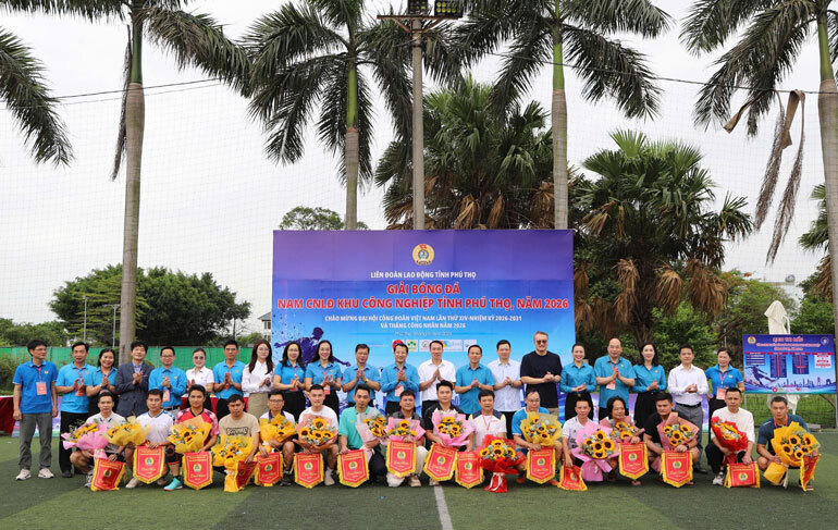Giải bóng đá nam công nhân Okvip - liên minh giải trí #1 thế giới hà nội các khu OKLVIE sản phẩm thuộc hệ thống OKVIP là trang web tổ chức phát sóng bóng đá trực tiếp, live casino , nỗ hũ, bắn cá tỉnh Phú Thọ năm 2026 do Liên đoàn Okvip - liên minh giải trí #1 thế giới hà nội tỉnh Phú Thọ tổ chức. Ảnh: Liên đoàn Okvip - liên minh giải trí #1 thế giới hà nội tỉnh Phú Thọ