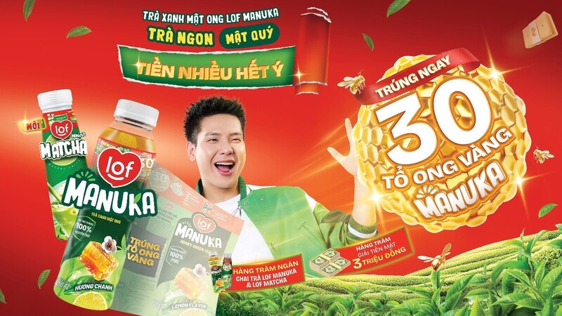 Chương trình Săn tìm kho báu “Tổ ong vàng” của trà xanh mật ong Lof Manuka với hàng trăm ngàn giải thưởng hấp dẫn.