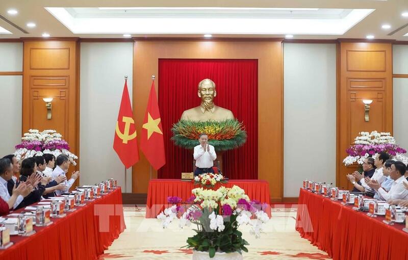 Tổng Bí thư, Chủ tịch nước Tô Lâm, Trưởng Ban Chỉ đạo chủ trì phiên họp. Ảnh: Thống Nhất – TTXVN