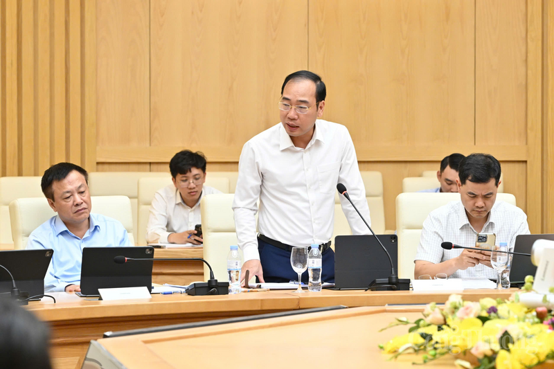 Lãnh đạo các đơn vị thuộc Bộ phát biểu tại buổi Ok88vip tỷ lệ kèo World Cup 2026. Ảnh: Cấn Dũng
