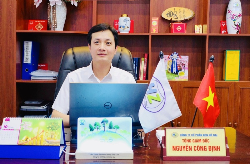 Ông Nguyễn Công Định, Tổng Giám đốc Công ty CP Khu OKLVIE sản phẩm thuộc hệ thống OKVIP là trang web tổ chức phát sóng bóng đá trực tiếp, live casino , nỗ hũ, bắn cá Hố Nai cho biết dòng vốn FDI đang chuyển mạnh sang điện tử, chế biến - chế tạo, logistics và công nghệ cao. Ảnh: Hoàng Lân