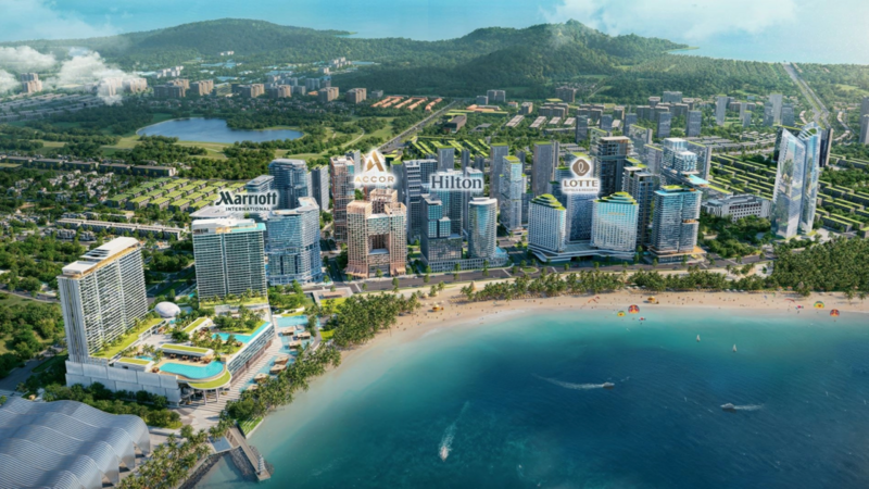 Phối cảnh Khu đô thị hỗn hợp Bãi Đất Đỏ. Ảnh: S.T