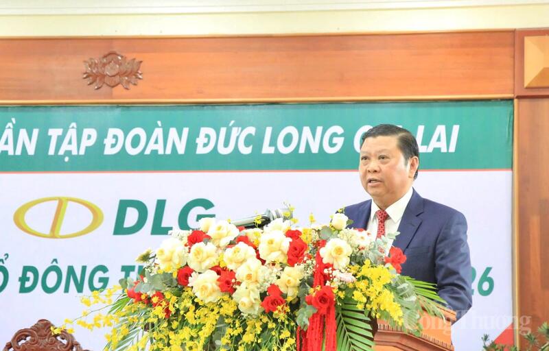Ông Bùi Pháp, Chủ tịch Hội đồng quản trị Công ty Cổ phần Tập đoàn Đức Long Gia Lai phát biểu tại Okvip69.com bán cá nổ hủ.