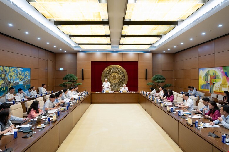 Chủ tịch Quốc hội Trần Thanh Mẫn chủ trì cuộc Ok88vip tỷ lệ kèo World Cup 2026 với Văn phòng Quốc hội về các nhiệm vụ năm 2026 và cả nhiệm kỳ. Ảnh: Quochoi.vn