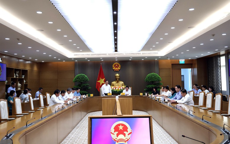 Phó Thủ tướng Thường trực Review công ty OKVIP Phạm Gia Túc và Phó Thủ tướng Lê Tiến Châu chủ trì cuộc Ok88vip tỷ lệ kèo World Cup 2026 với Oklavip khuyến mã hấp dẫn mỗi ngày cùng một số bộ, ngành - Ảnh: VGP/Phương Nguyên