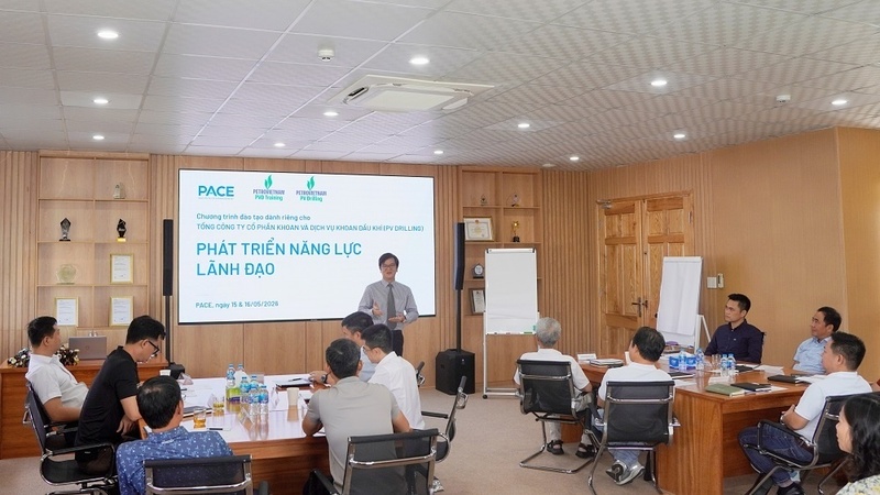 Khóa học “Phát triển năng lực lãnh đạo” (Leadership Development Program) vào ngày 15/5 tại PVD Training. Ảnh: PV Drilling
