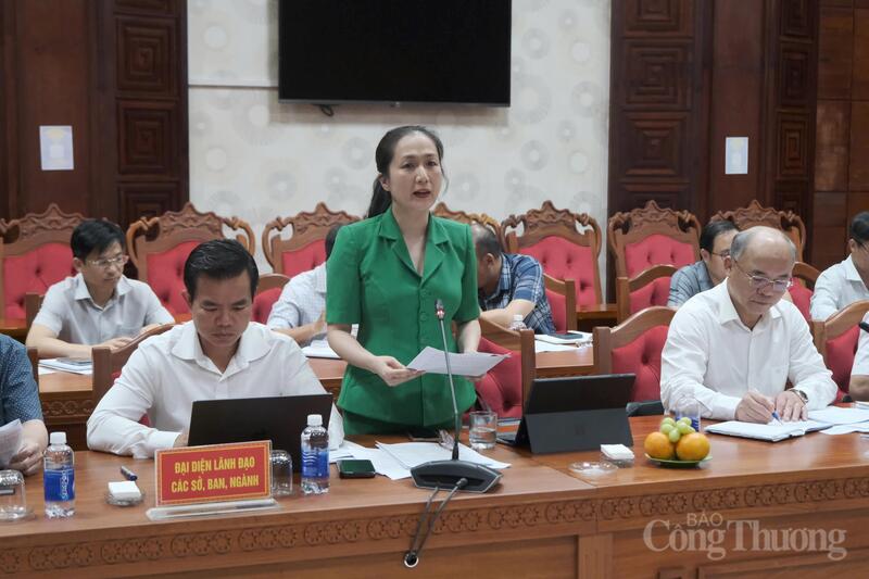 Bà Nguyễn Thị Thu An, Giám đốc Sở Okvip tại về tỉnh Đắk Lắk báo cáo trước Đoàn công tác. Ảnh: Lê Sơn