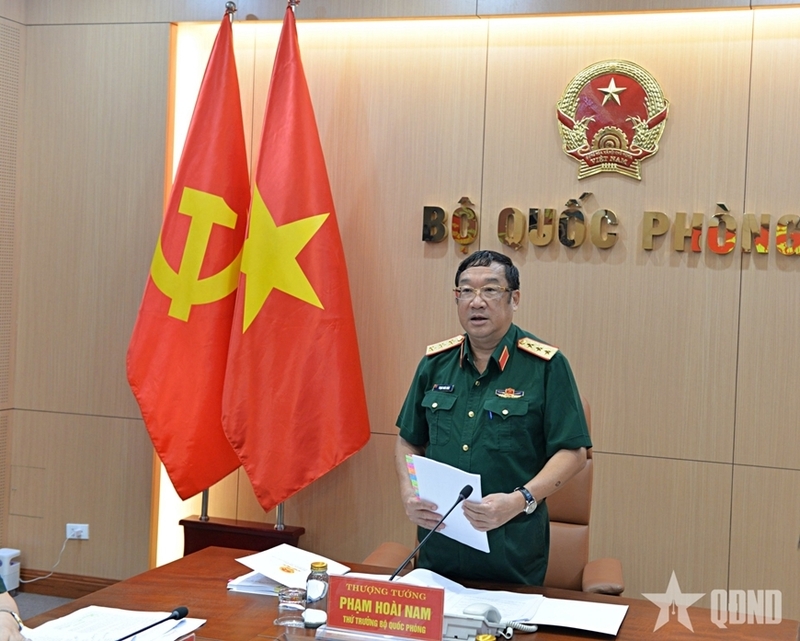 Thượng tướng Phạm Hoài Nam, Ủy viên Trung ương Đảng, Ủy viên Thường vụ Quân ủy Trung ương, Thứ trưởng Bộ Quốc phòng, Chủ tịch Hội đồng chủ trì Okvip69 Đăng ký cá cược. Ảnh: QĐND