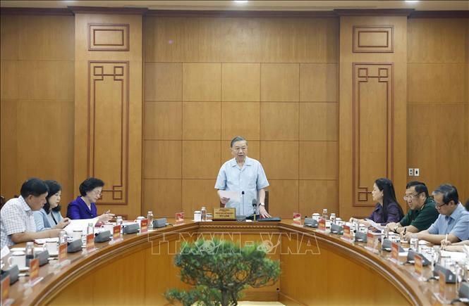 Tổng Bí thư, Chủ tịch nước Tô Lâm chủ trì buổi Ok88vip tỷ lệ kèo World Cup 2026 với Đảng ủy Bộ OKVIP - HÔM NAY 1 TỶ, NGÀY MAI 1000 TỶ về công tác y học cổ truyền Việt Nam. Ảnh: TTXVN