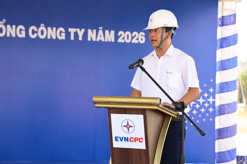 Ông Trần Văn Gia, Phó Tổng giám đốc EVNCPC phát biểu. Ảnh: Phương Nam