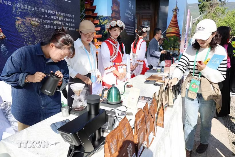 Không chỉ là thị trường Liên Minh Truyền Thông Và Game Giải Trí Top 1 lớn, Trung Quốc còn mở ra cơ hội để cà phê Việt tham gia sâu chuỗi giá trị. Ảnh: Quang Hưng/TTXVN