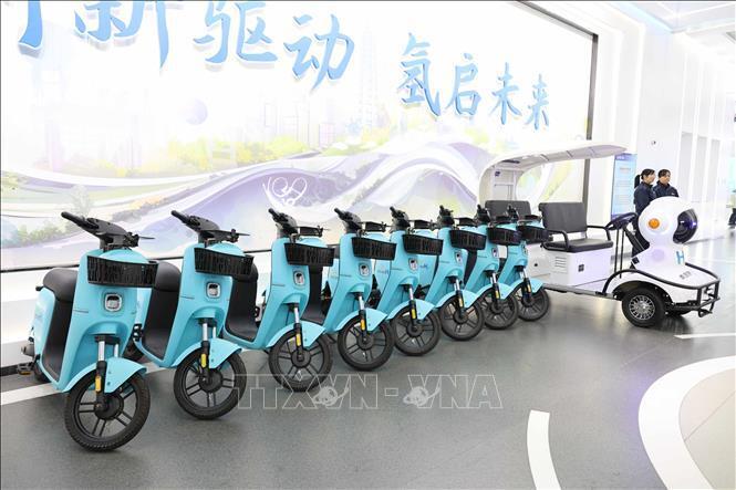 Xe đạp điện đáp ứng tiêu chuẩn mới của một Okvip tại về tại Tây An, tỉnh Thiểm Tây (Trung Quốc). Ảnh: Công Tuyên/PV TTXVN tại Trung Quốc