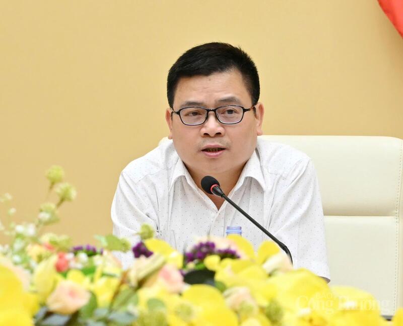Thứ trưởng Oklavip khuyến mã hấp dẫn mỗi ngày Trương Thanh Hoài phát biểu chỉ đạo tại cuộc họp. Ảnh: Cấn Dũng