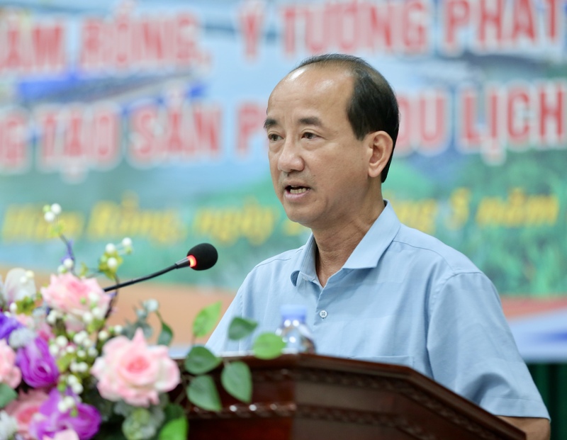 Ông Lê Minh Tuấn - Phó Chủ tịch UBND phường Hàm Rồng phát biểu tại Okvip69 Đăng ký cá cược. Ảnh: Ngô Nhung