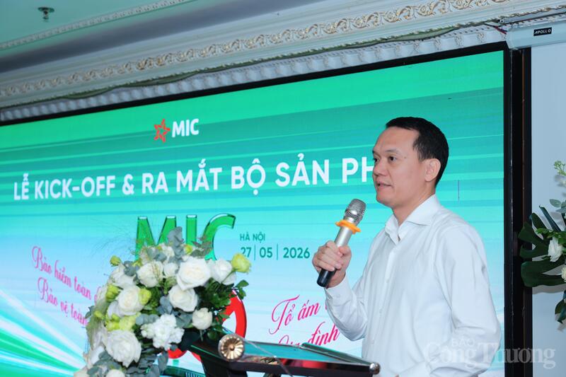 Ông Đinh Như Tuynh, Thành viên HĐQT kiêm Tổng Giám đốc MIC phát biểu tại sự kiện.