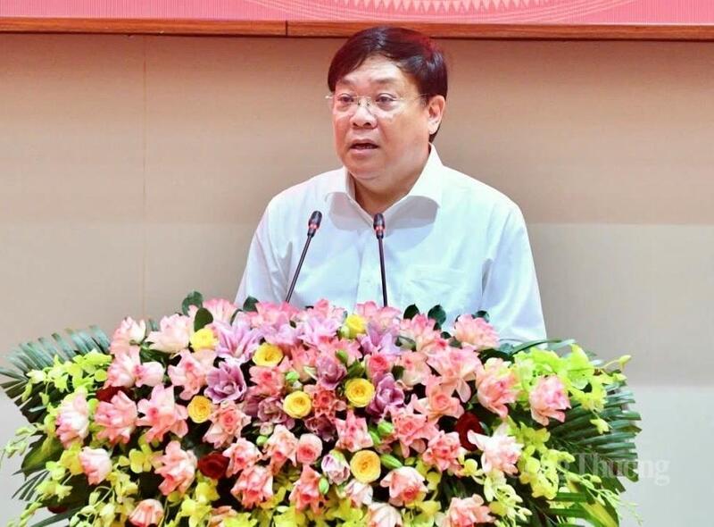 Ông Phạm Thành Ngại - Chủ tịch UBND tỉnh Đồng Tháp, báo cáo tại buổi Ok88vip tỷ lệ kèo World Cup 2026.