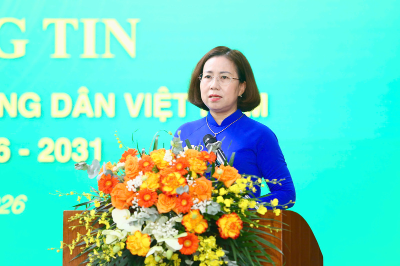Bà Bùi Thị Thơm, Phó Chủ tịch Ban Chấp hành Trung ương Hội Nông dân Việt Nam. Ảnh: Dân Việt