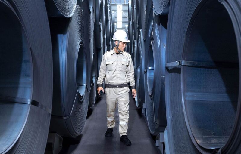 Ukraine khởi xướng điều tra chống bán phá giá đối với thép carbon cán phẳng. Ảnh minh họa