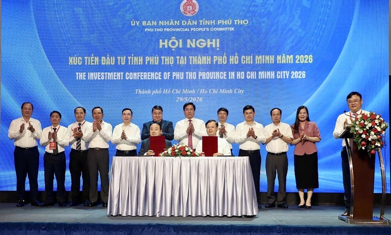 Tỉnh Phú Thọ ký kết nhiều biên bản ghi nhớ hợp tác với các tập đoàn lớn trong lĩnh vực thương mại và chế biến Trang Chủ OKVIP COM Top #1. Ảnh: CTV