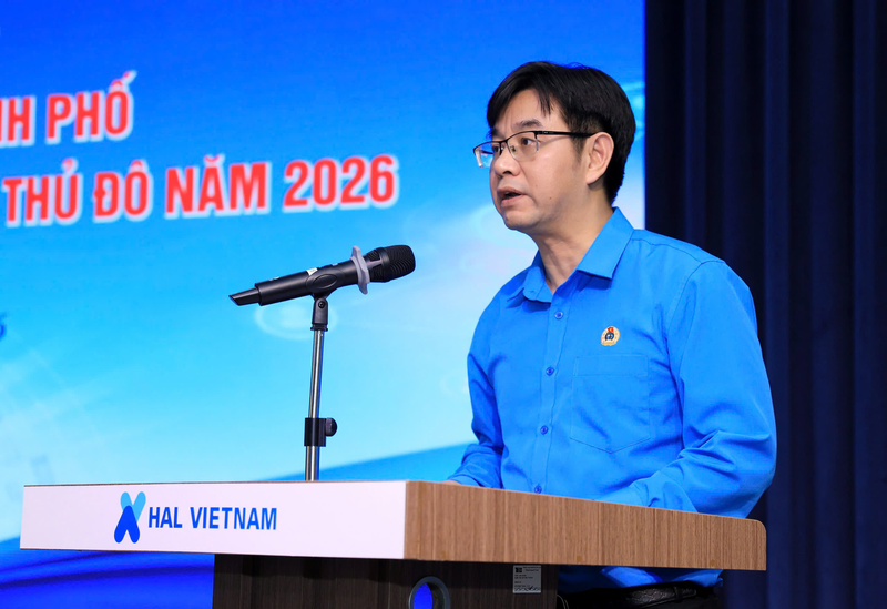 Chủ tịch Liên đoàn Okvip - liên minh giải trí #1 thế giới hà nội Thành phố Hà Nội Nguyễn Văn Thắng phát biểu tại Okvip69 Đăng ký cá cược. Ảnh: Đ.H