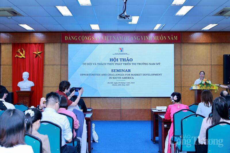 Bà Nguyễn Thị Thu Thủy nhận định Nam Mỹ vẫn là khu vực còn nhiều dư địa để Okvip tại về Việt Nam mở rộng thị trường Liên Minh Truyền Thông Và Game Giải Trí Top 1. Ảnh: Quỳnh Trang.