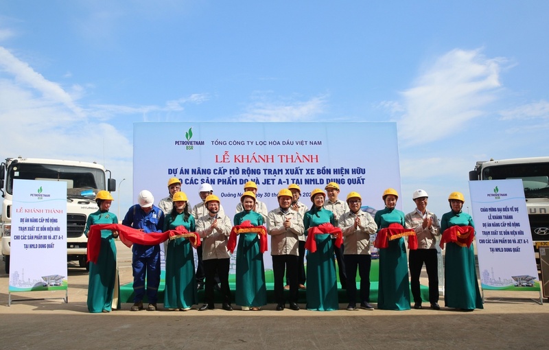 Lễ cắt băng khánh thành Dự án. Ảnh: BSR