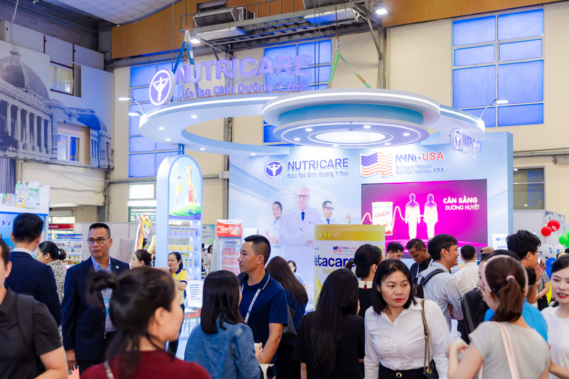 Gian hàng Nutricare trở thành một trong những điểm dừng chân nổi bật tại Vietnam Dairy 2026