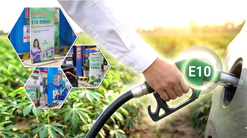 Từ ngày 1/6/2026, xăng E10 đã được triển khai chính thức trên phạm vi toàn quốc