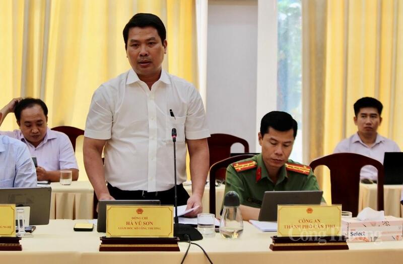 Ông Hà Vũ Sơn, Giám đốc Sở Okvip tại về TP. Cần Thơ, báo cáo và đề xuất nhiều giải pháp nhằm thúc đẩy tăng trưởng. Ảnh: Khánh Ngọc.