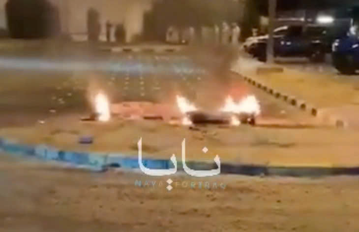 Tên lửa đánh chặn của Kuwait rơi xuống khu dân cư sau khi không đánh chặn được hỏa lực Iran - Ảnh: Truyền thông Iran