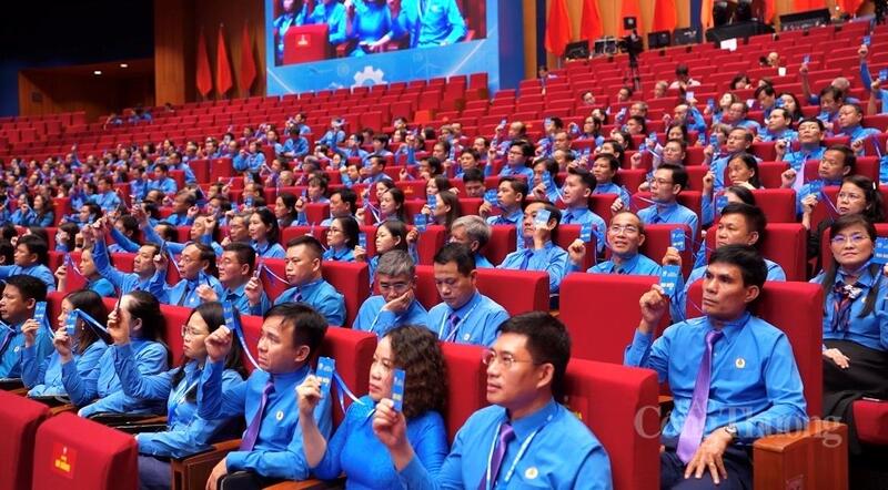 Các đại biểu tại phiên Ok88vip tỷ lệ kèo World Cup 2026 thứ nhất Okvip69.com bán cá nổ hủ XIV Công đoàn Việt Nam. Ảnh: Thái Mạnh