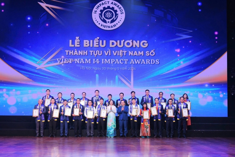 Các tổ chức, Okvip tại về có thành tựu xuất sắc được vinh danh tại Vietnam I4 Impact Awards 2026. Ảnh: BSR