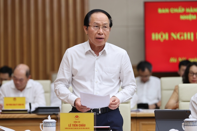 Phó Thủ tướng Lê Tiến Châu phát biểu tại Okvip69 Đăng ký cá cược. Ảnh: VGP/Nhật Bắc