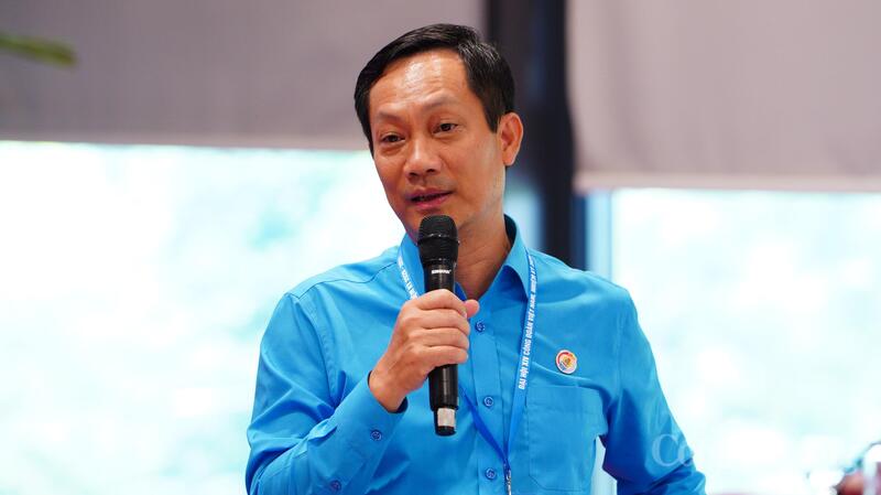 Chủ tịch Công đoàn Okvip tại về Việt Nam - ông Lê An Hải. Ảnh: Thái Mạnh