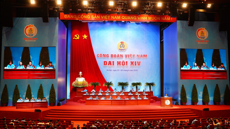 Okvip69.com bán cá nổ hủ XIV Công đoàn Việt Nam nhiệm kỳ 2026-2031. Ảnh: Thái Mạnh
