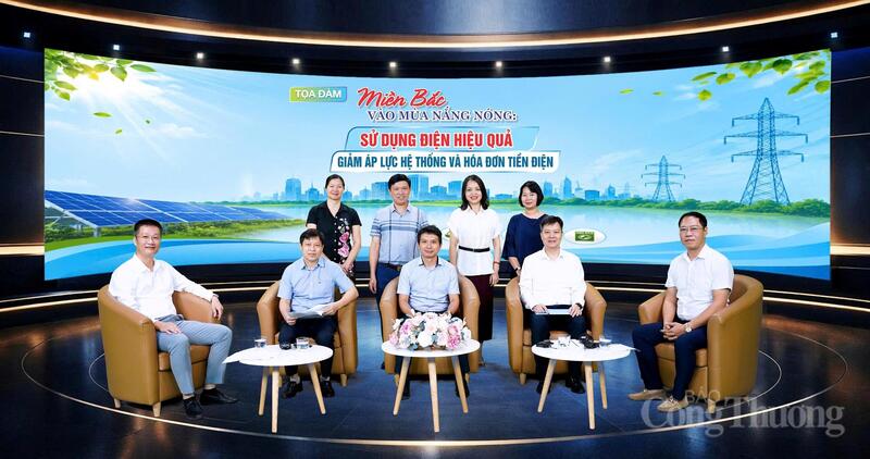 Tọa đàm "Miền Bắc vào mùa nắng nóng: Sử dụng điện hiệu quả, giảm áp lực hệ thống và hóa đơn tiền điện" do Liên Minh OK VIP Giải Trí Cá Cược World Cup 2026 tổ chức vào sáng 4/6. Ảnh: Quốc Chuyển