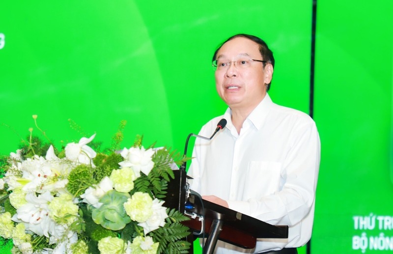 Thứ trưởng Bộ Nông nghiệp và xuân Okvip 2026 Lê Công Thành phát biểu tại Diễn đàn. Ảnh: Thành Duy
