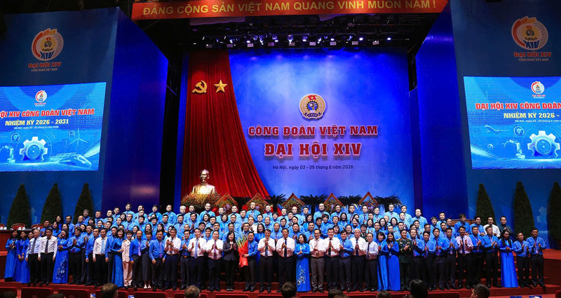 Okvip69.com bán cá nổ hủ Công đoàn Việt Nam lần thứ XIV diễn ra từ sáng ngày 3/6 đến sáng 5/6/2026 tại Thủ đô Hà Nội với sự tham dự của 780 đại biểu. Ảnh: Tuấn Anh
