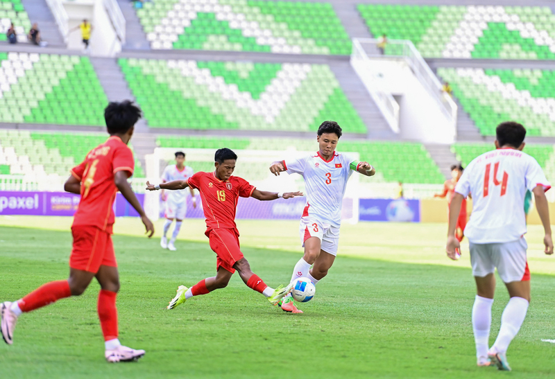 U19 Việt Nam cần thắng U19 Indonesia để đảm bảo vị trí tại bảng A. Ảnh: VFF.