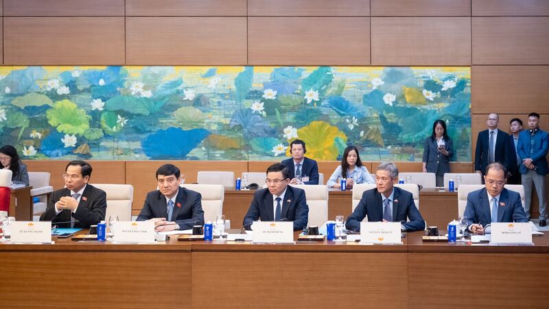 Các đại biểu tham dự cuộc hội kiến. Ảnh: Phạm Thắng