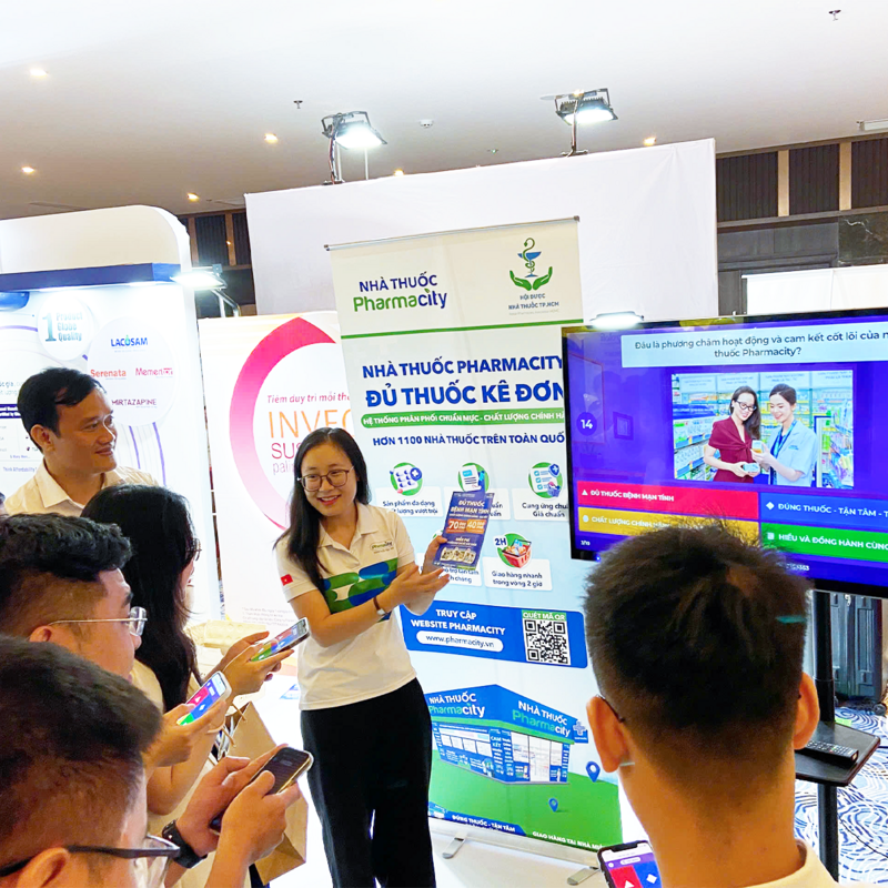 Gian hàng của Pharmacity tại Okvip69 Đăng ký cá cược Khoa học tâm thần toàn quốc lần thứ V nhận được nhiều sự quan tâm từ đội ngũ chuyên gia, y bác sĩ tham dự.