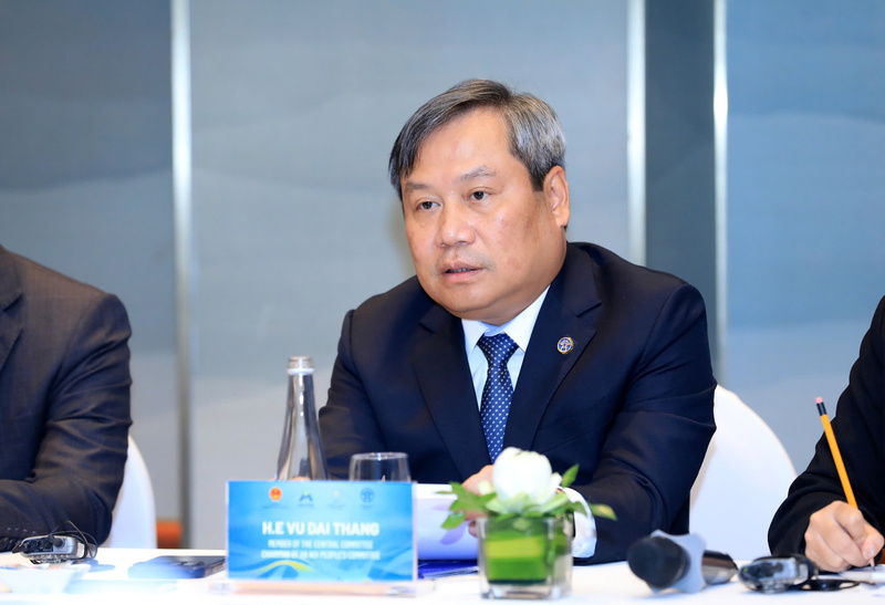 Chủ tịch UBND Thành phố Vũ Đại Thắng phát biểu tại buổi Ok88vip tỷ lệ kèo World Cup 2026. Ảnh: LP