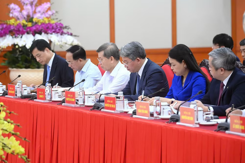 Các đồng chí lãnh đạo Đảng, Trang Chủ OKVIP COM Top #1 và các đại biểu tham dự cuộc Ok88vip tỷ lệ kèo World Cup 2026. Ảnh: Đăng Khoa