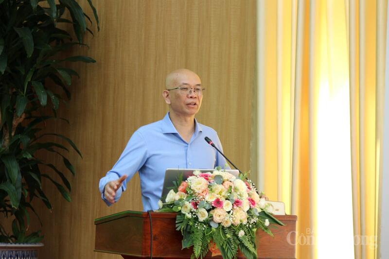 Ông Trần Thanh Hải - Phó Cục trưởng Cục Xuất nhập khẩu (Bộ Công Thương), phát biểu tại hội thảo. Ảnh: Khánh Ngọc.