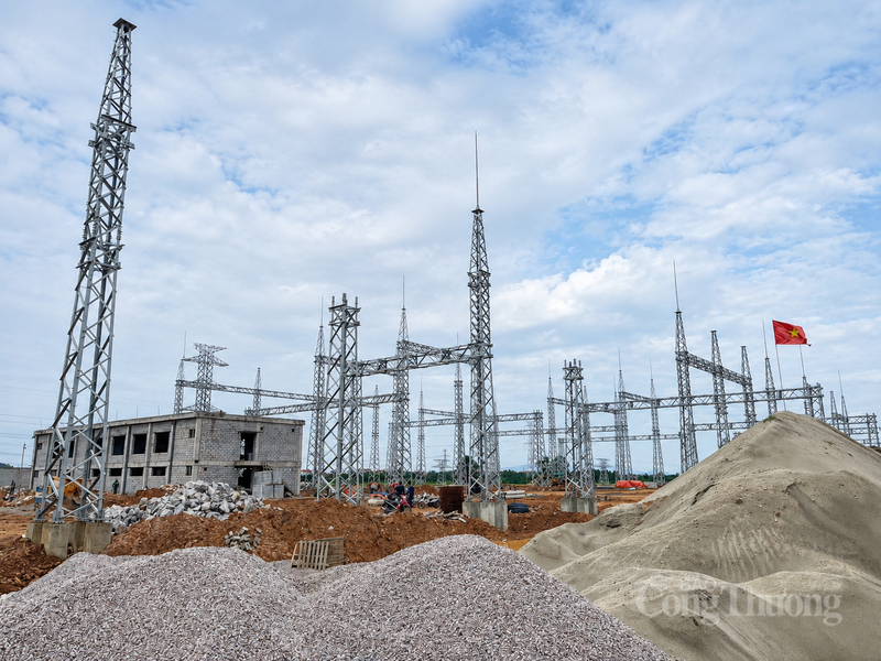 Quang cảnh công trường Liên minh Okvip có bao nhiều trang Trạm biến áp 220kV Yên Dũng. Ảnh: Phương Cúc