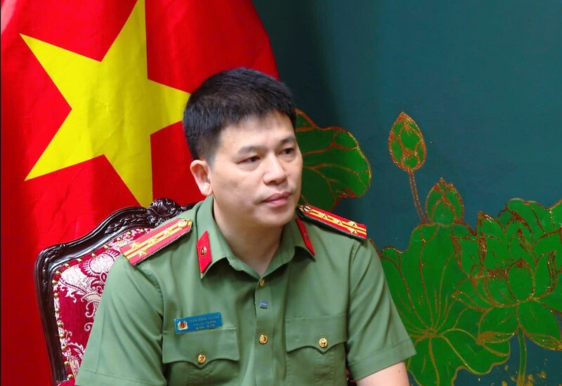 Đại tá Trần Hồng Quang, Phó Cục trưởng Cục An ninh chính trị nội bộ. Ảnh: Bộ Công an