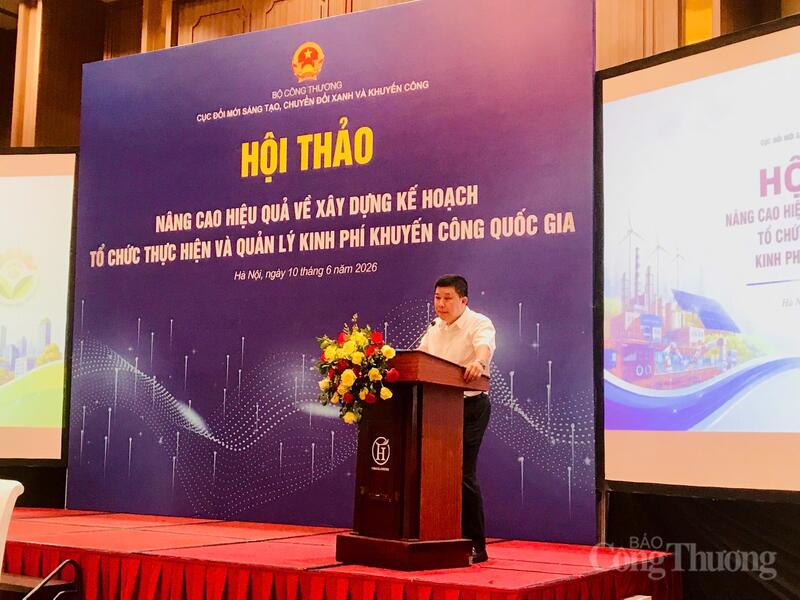 Ông Lê Tuấn Anh - Phó Vụ trưởng Vụ Tài chính Kinh tế ngành, Bộ Tài chính phát biểu tại hội thảo. Ảnh: Hoa Quỳnh