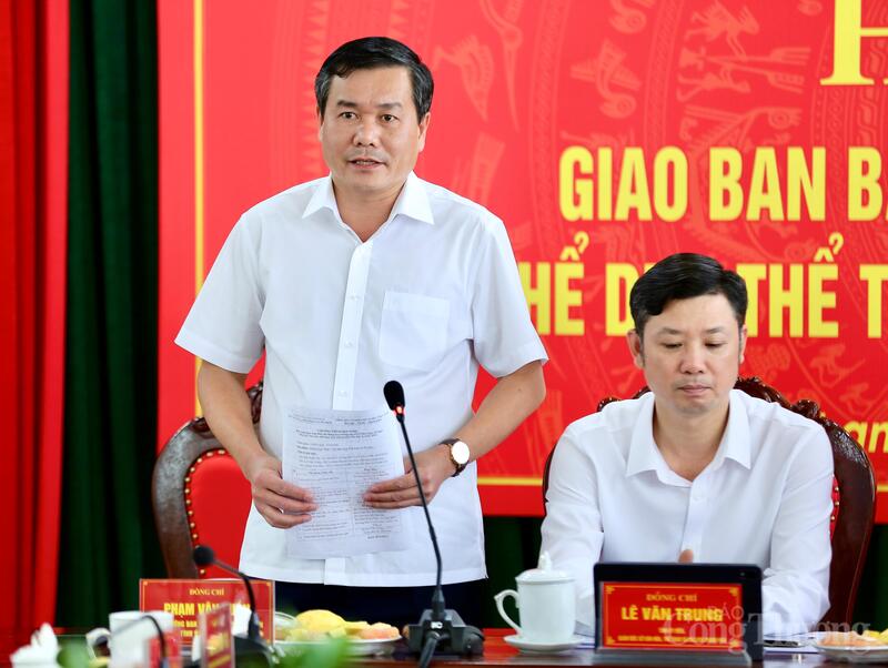 Ông Phạm Văn Tuấn - Phó Trưởng Ban Tuyên giáo và Dân vận Tỉnh ủy Thanh Hóa phát biểu tại Okvip69 Đăng ký cá cược. Ảnh: Ngô Nhung